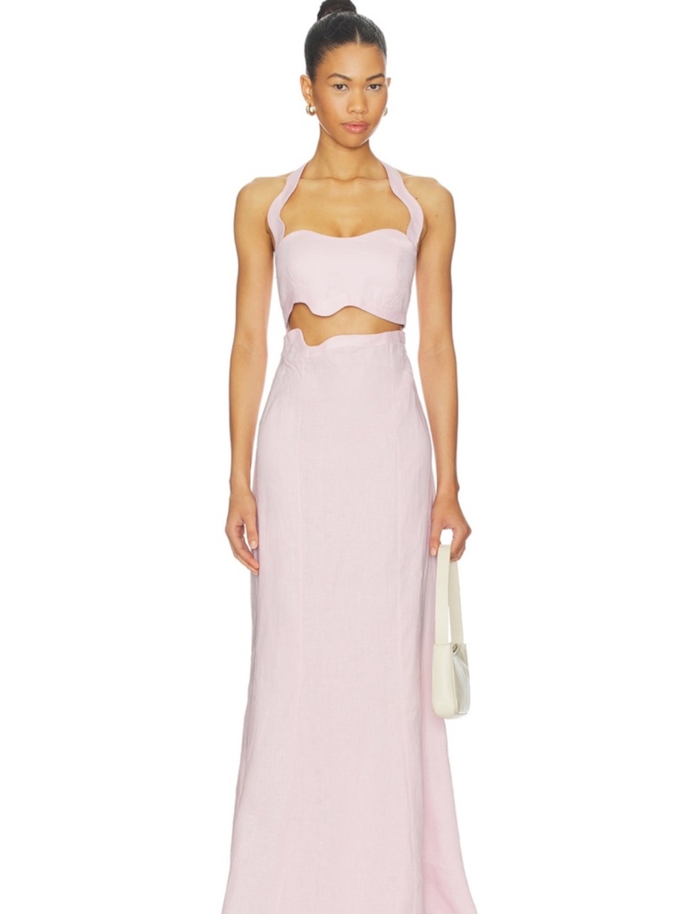 Scalloped Halter gown